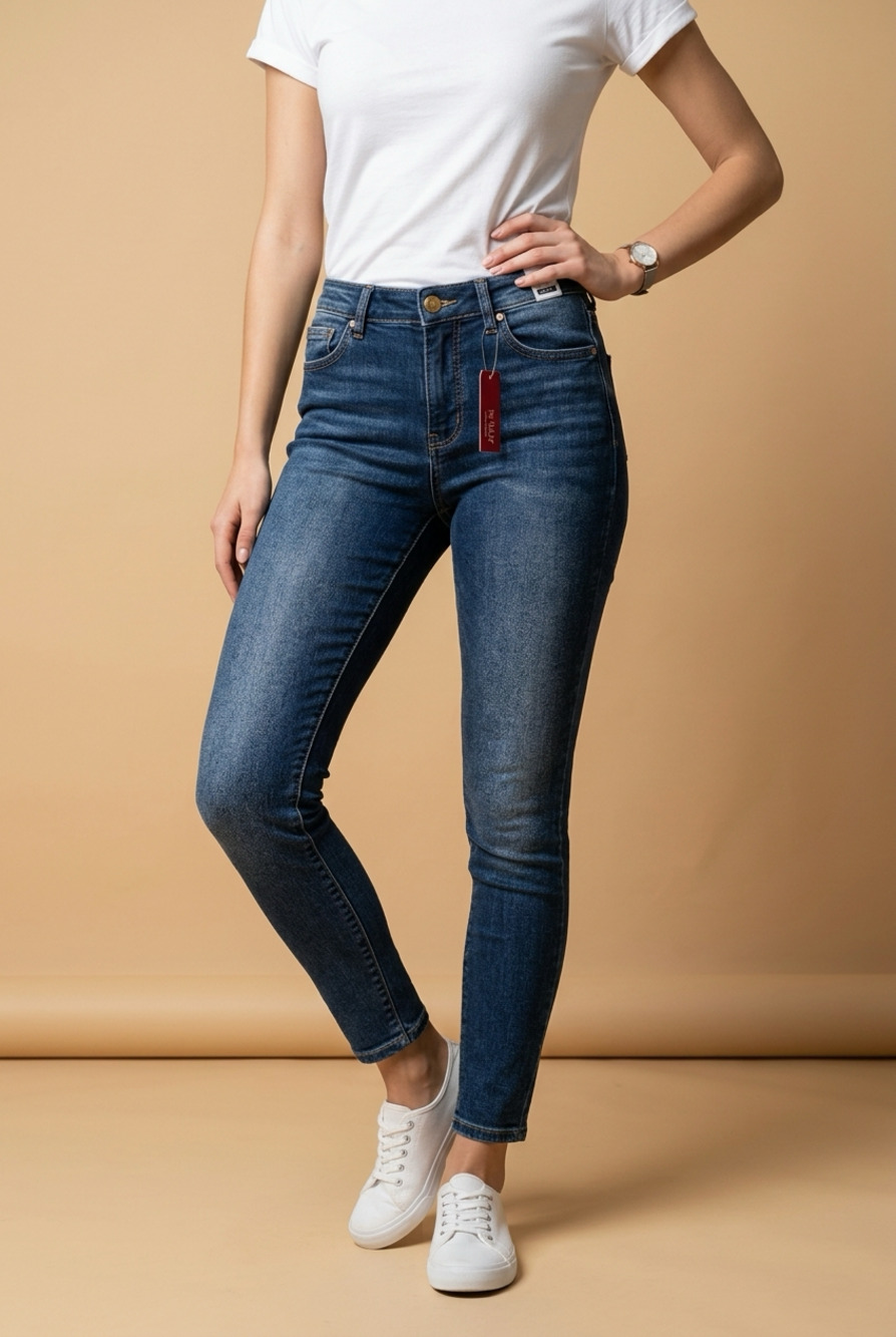 Judy Blue Thermal Skinny Jeans Mid Rise Stretch Denim Hot Pants